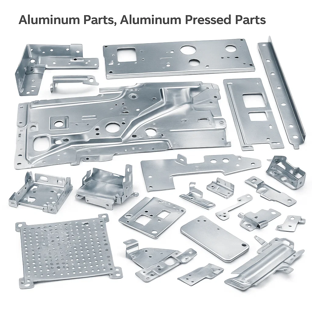 Aluminum sheet metal parts, Aluminum Pressed parts, Aluminum Parts, Aluminum progressive die tooling