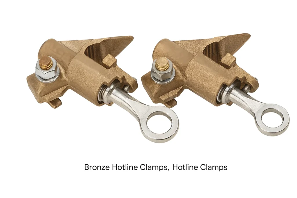 Bronze hotline clamps, Liveline clamps, Bronze Hotline clamps manufacturer