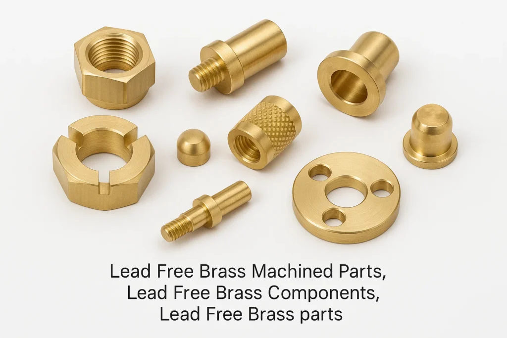 Lead Free Brass Machined Parts, Lead Free Brass Components, Lead Free Brass parts