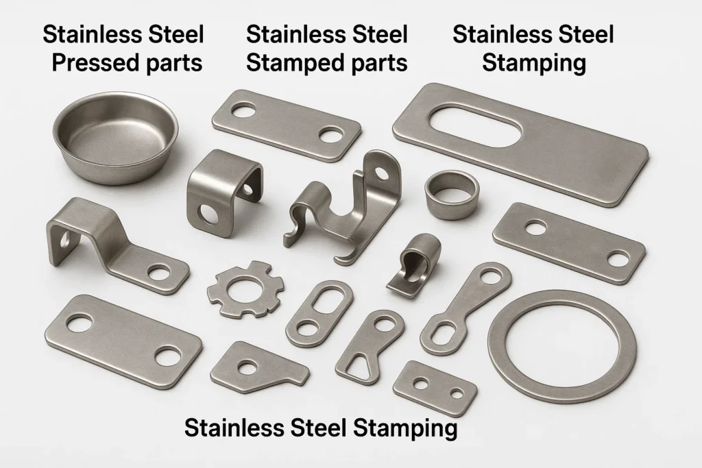 Stainless Steel Pressed parts, Stainless Steel Stamped parts, Stainless Steel Stamping.