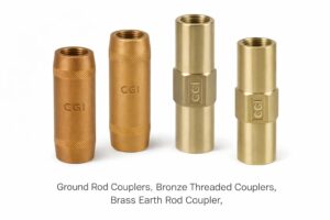 Bronze grounding Couplers, Earth Rod Couplers, Threaded Couplers