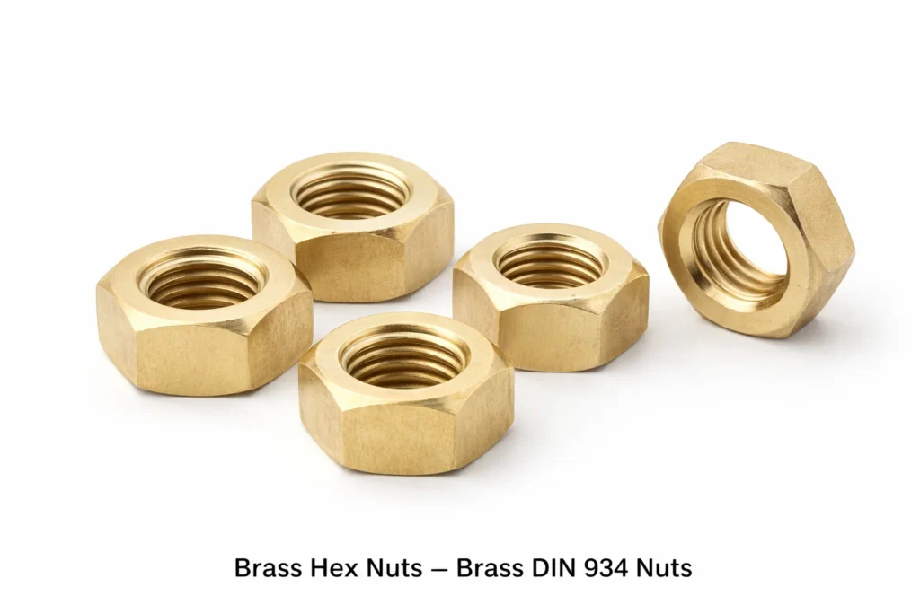 Brass Hex Nuts-Brass DIN 934 Nuts