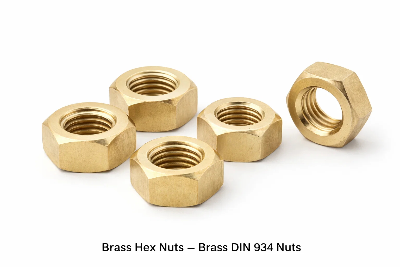 Brass Hex Nuts-Brass DIN 934 Nuts
