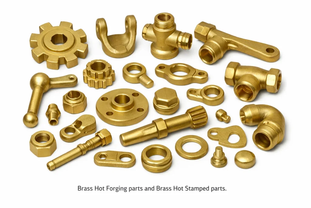 Brass hot forging, Brass Hot stamped parts and components