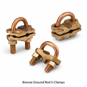 Bronze Ground Rod U Clamps