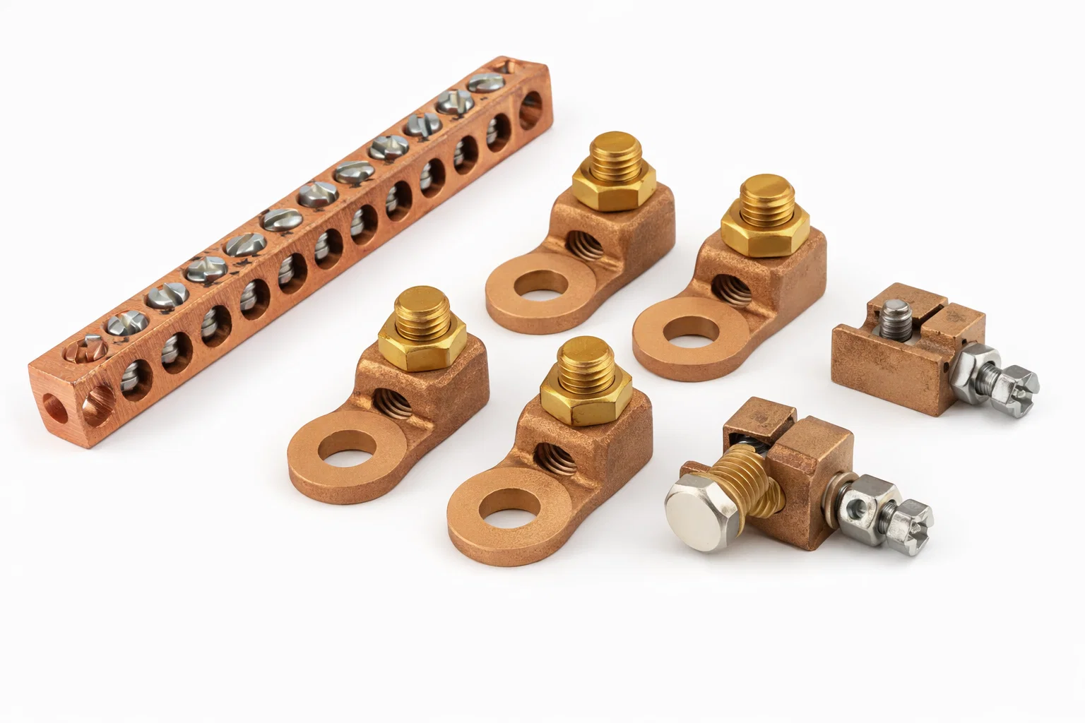Bronze and Copper Electrical Connectors