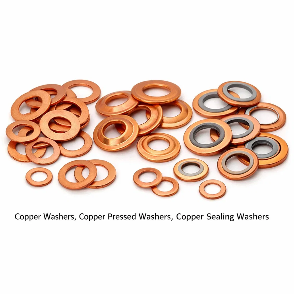 Copper Washers, Copper sealing washers, Copper pressed Washers