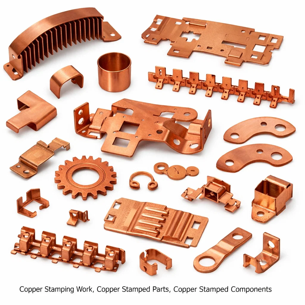 Copper stamped parts, Copper stamping work, Copper stamping manufacturers