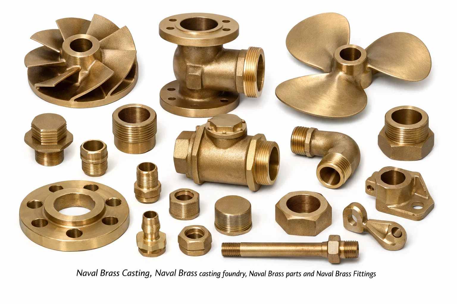 Naval Brass Casting, Naval Brass casting foundry, Naval Brass parts and Naval Brass Fittings