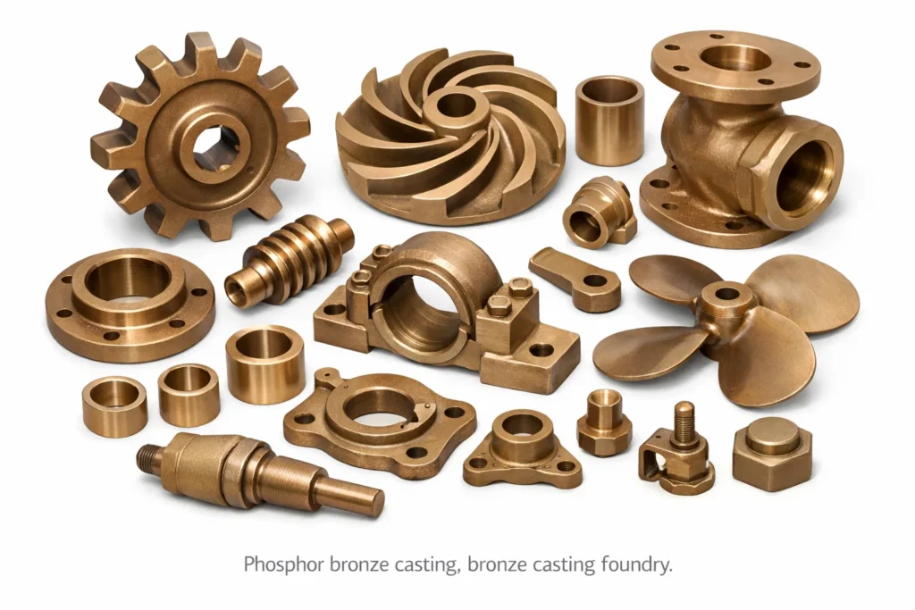 Phosphor bronze casting, Bronze casting in india, Casting foundry Bronze