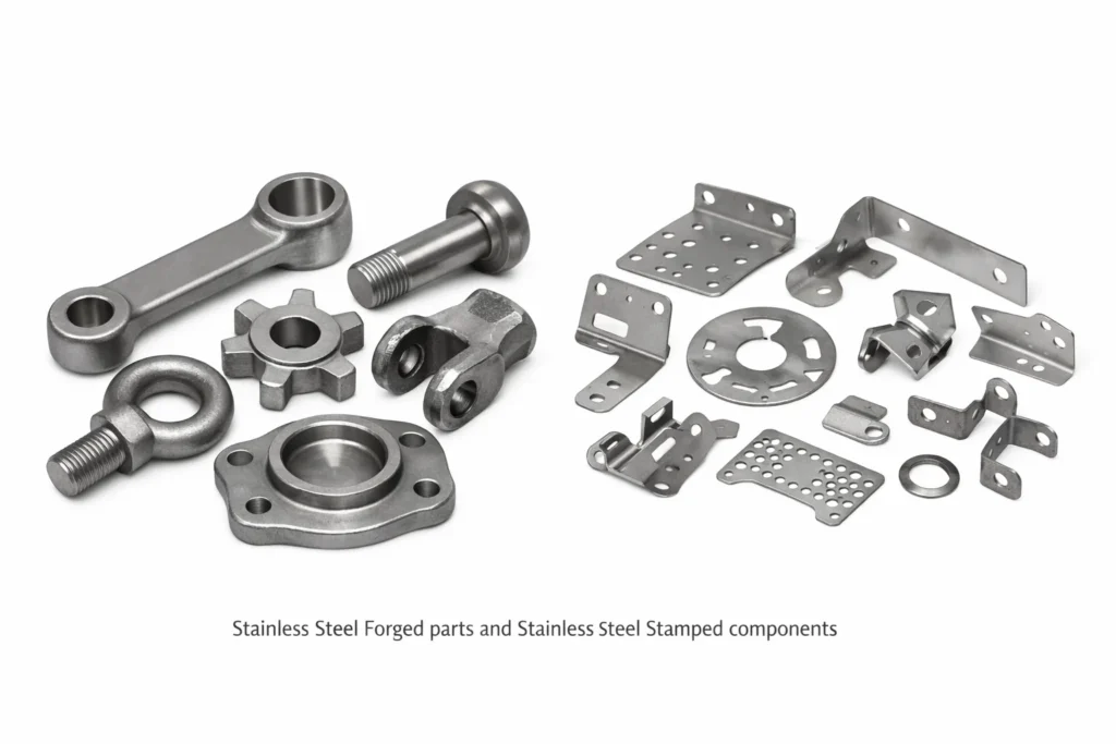 Stainless Steel Forged parts and Stainless Steel Stamped components