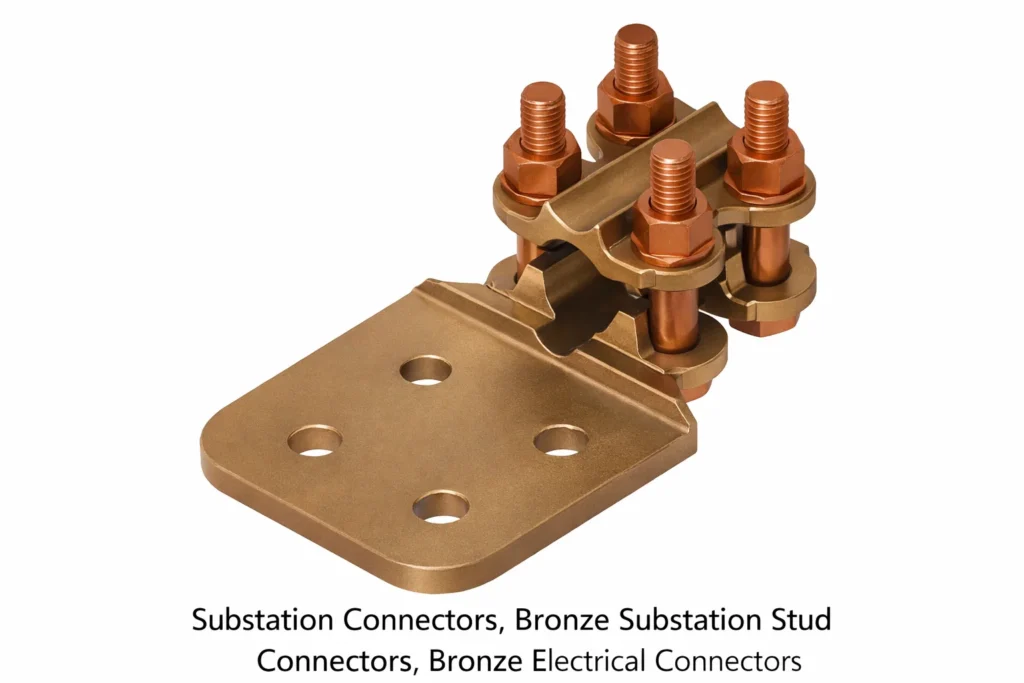 Substation Connectors, Bronze Substation Stud Connectors, Bronze Electrical Connectors