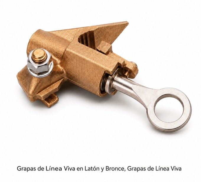 Grapas de Línea Viva en Latón y Bronce, Grapas de Línea Viva, Hotline clamps