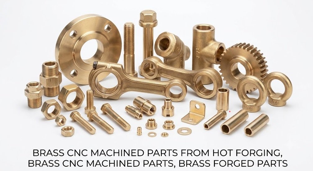 Brass CNC Machined Parts from Hot Forging, Brass CNC machined parts, Brass Forged Parts