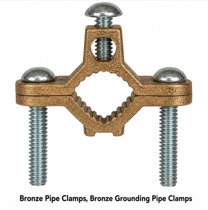 Bronze Pipe Clamps, Bronze Grounding Pipe Clamps