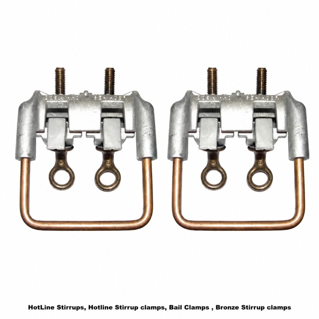 HotLine Stirrups, Hotline Stirrup clamps, Bail Clamps , Bronze Stirrup clamps