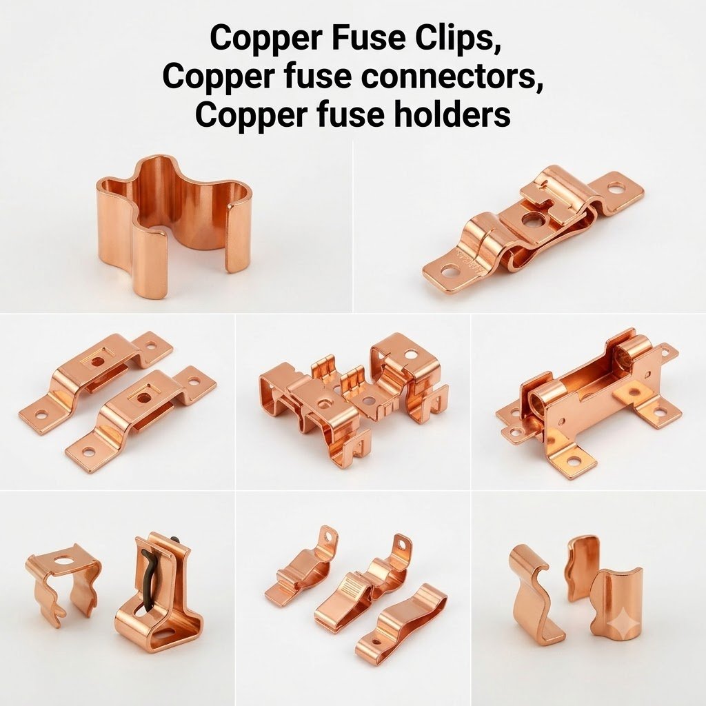 Copper Fuse Clips, Copper Fuse Connectors