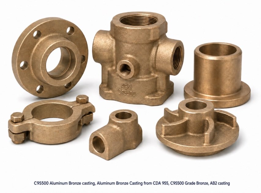 C95500 Aluminum Bronze casting, Aluminum Bronze Casting from CDA 955, C95500 Grade Bronze , AB2 casting