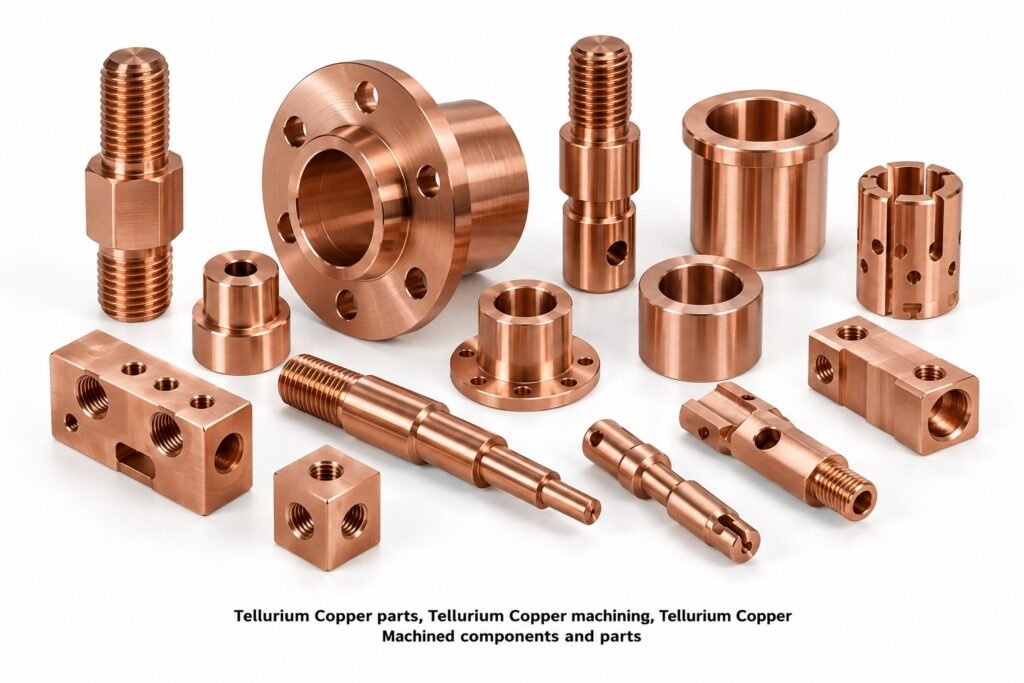 Tellurium Copper parts, Tellurium Copper machining, Tellurium Copper Machined components and parts