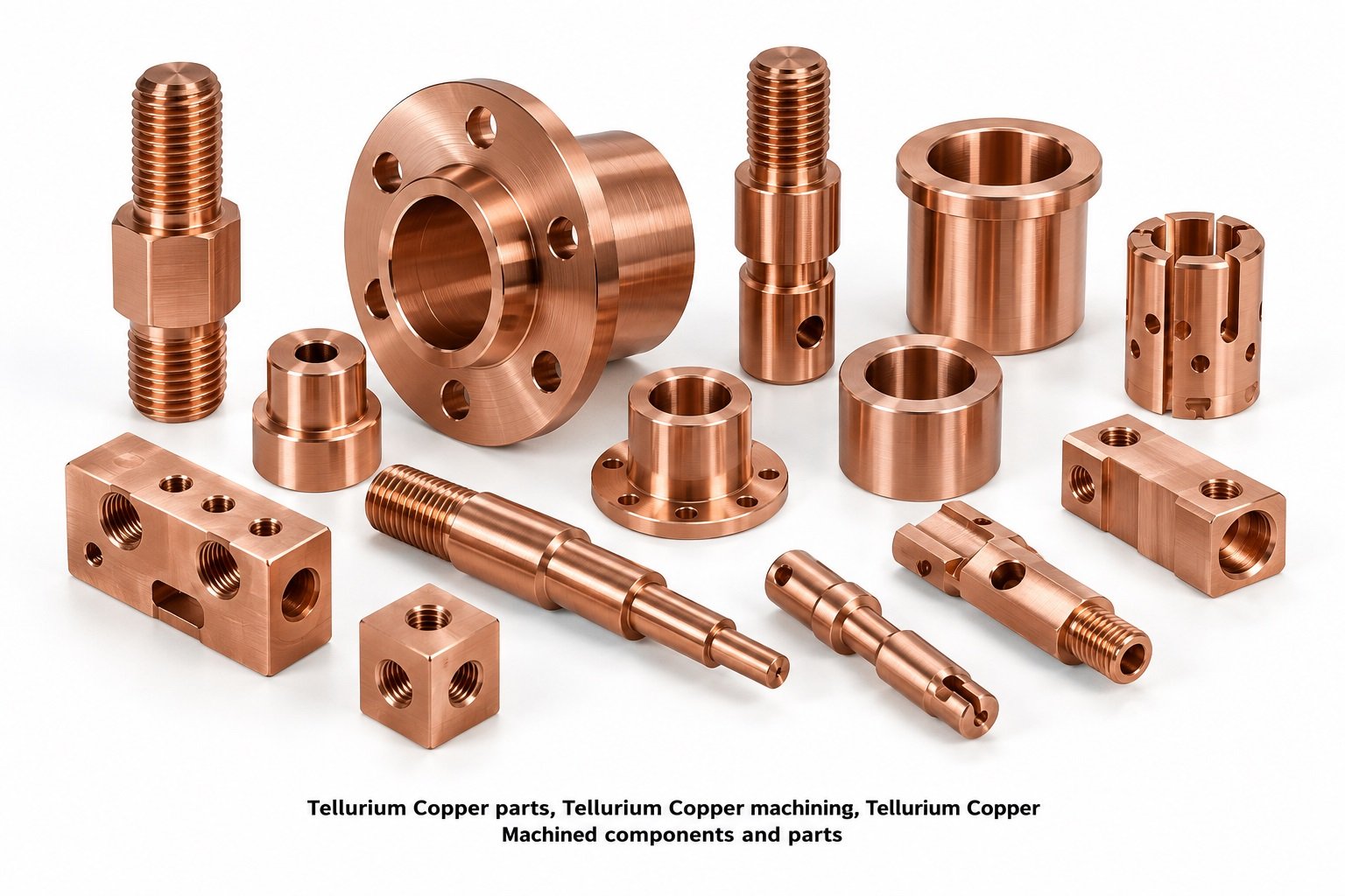 Tellurium Copper parts, Tellurium Copper machining, Tellurium Copper Machined components and parts