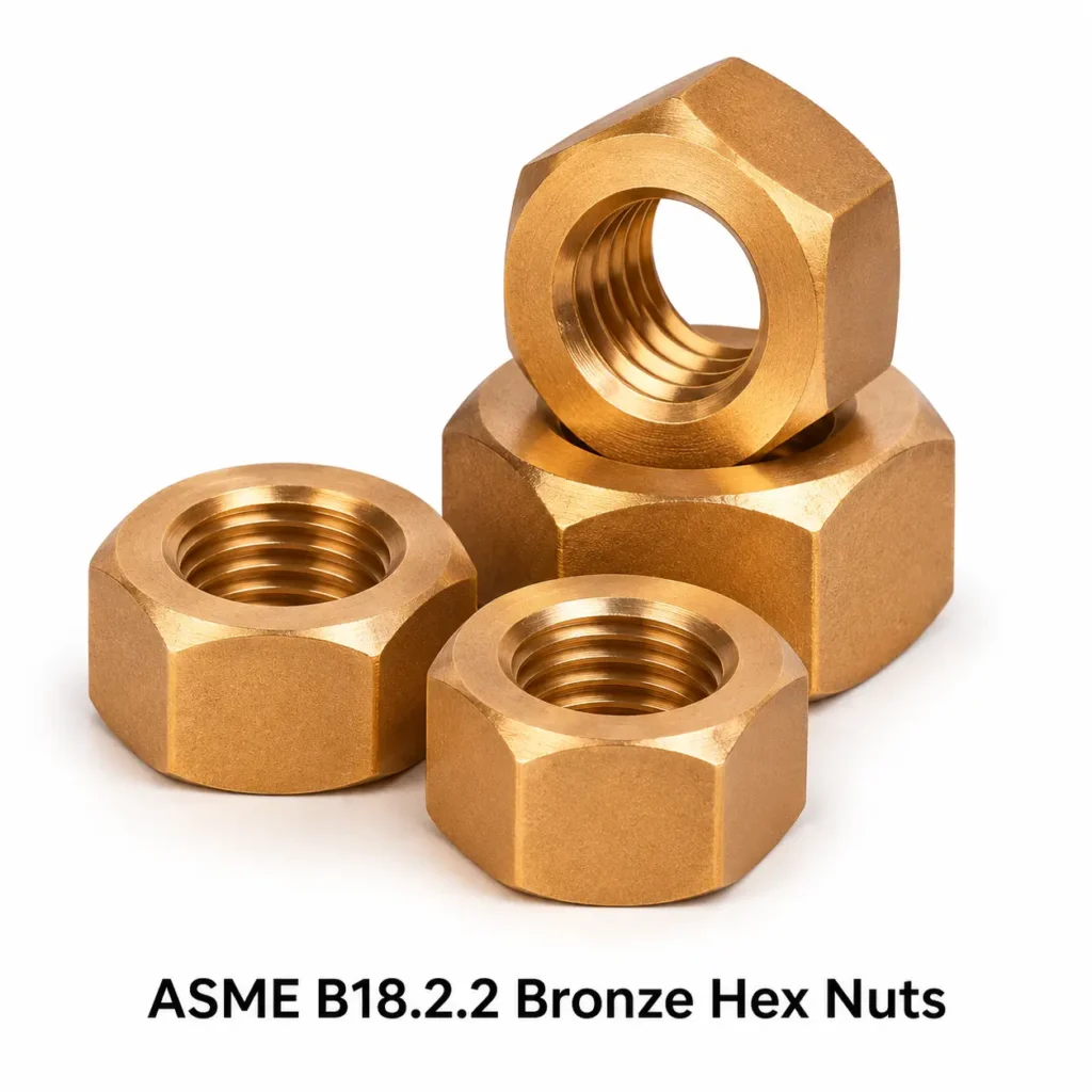 ASME B18.2.2 Bronze Hex Nuts