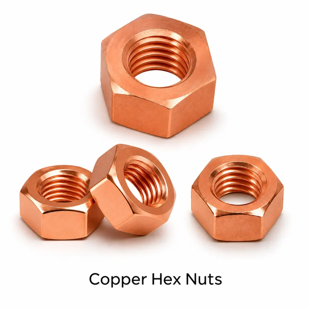 Copper Hex Nuts